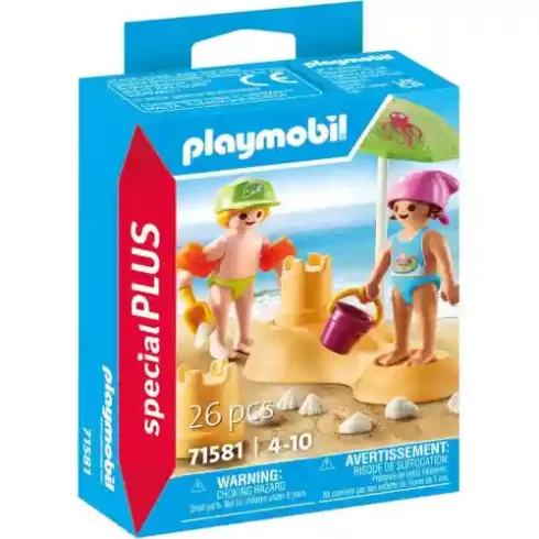 Playmobil 71581 Strandoló gyerekek homokvárral