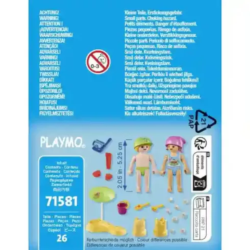 Playmobil 71581 Strandoló gyerekek homokvárral
