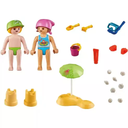 Playmobil 71581 Strandoló gyerekek homokvárral