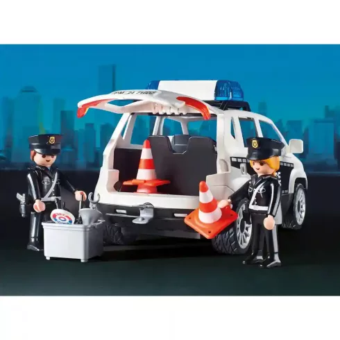 Playmobil 71602 Rendőrkapitányság rendőrautóval és helikopterrel (csomagolássérült)