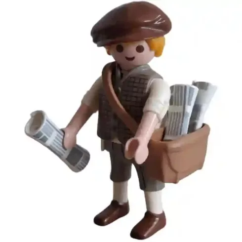 Playmobil 71605 Újságos fiú zsákbamacska figura 26. sorozat (fiúknak)