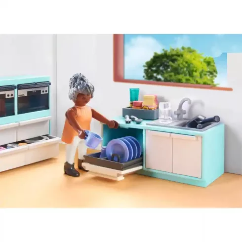 Playmobil 71608 Családi konyha étkezővel, babaház szoba