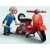 Playmobil 71620 '60-as évekbeli Vespa szervíz piros robogóval 