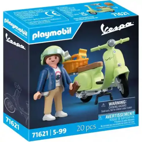 Playmobil 71621 1969 Vespa 150 Sprint Veloce robogó, halványzöld
