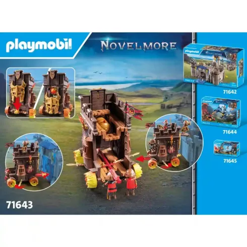 Playmobil 71643 Novelmore - Harci tüzes támadó torony ágyúval