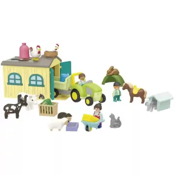   Playmobil 71656 Junior Farm traktorral, pótkocsival és állatokkal