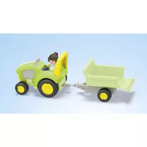 Playmobil 71656 Junior Farm traktorral, pótkocsival és állatokkal