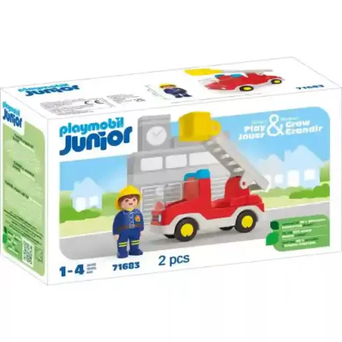 Playmobil 71683 Junior - Létrás tűzoltóautó