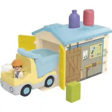   Playmobil 71686 Junior - Teherautó formaválogató garázzsal