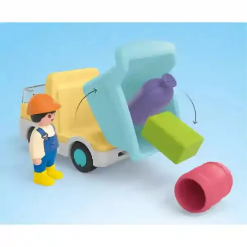 Playmobil 71686 Junior - Teherautó formaválogató garázzsal