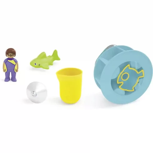 Playmobil 71688 Junior Aqua vízimalom fürdőjáték bébicápával