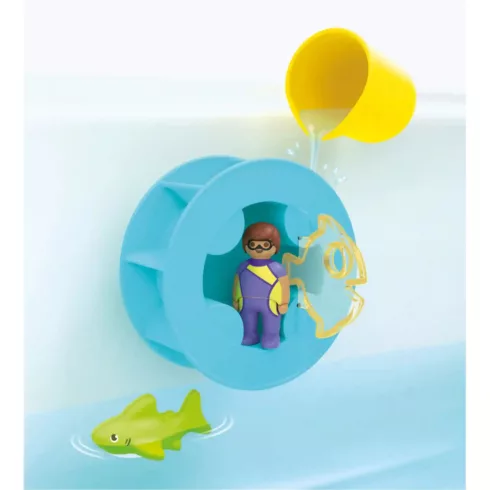 Playmobil 71688 Junior Aqua vízimalom fürdőjáték bébicápával