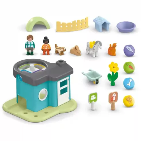 Playmobil 71690 Junior Állathotel takarmány adagolóval