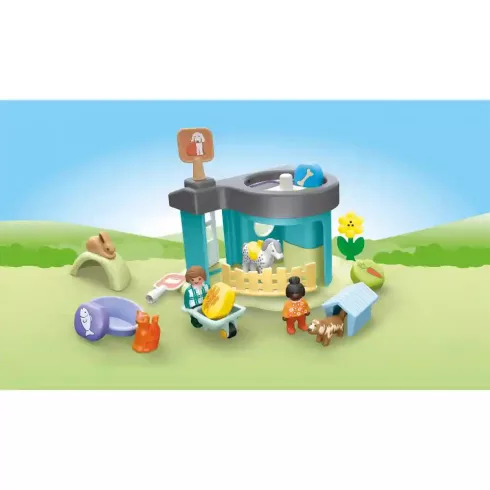 Playmobil 71690 Junior Állathotel takarmány adagolóval