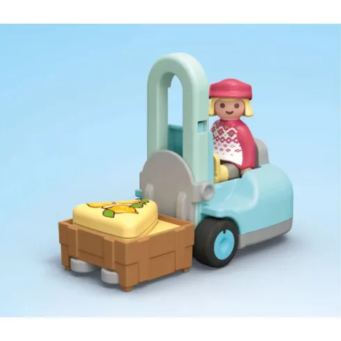 Playmobil 71691 Junior Biopiaci stand targoncával