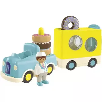   Playmobil 71702 Junior Fánkos autó rakodó és formaválogató funkcióval