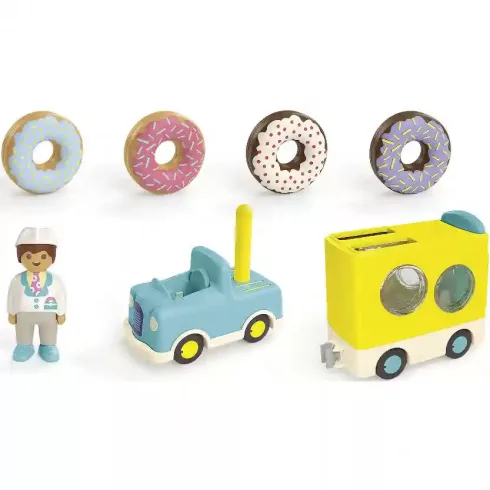 Playmobil 71702 Junior Fánkos autó rakodó és formaválogató funkcióval