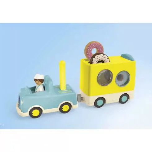 Playmobil 71702 Junior Fánkos autó rakodó és formaválogató funkcióval