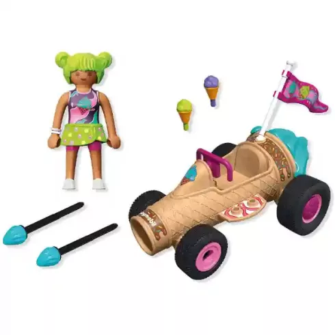 Playmobil 71718 Fagyi versenyautó kilövővel