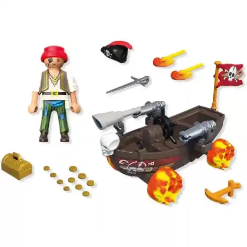 Playmobil 71720 Kalózhajó versenyautó kilövővel