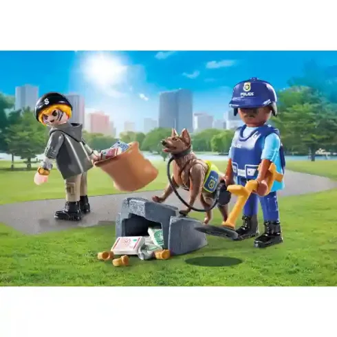 Playmobil 71731 Nyomkövetés rendőrkutyával