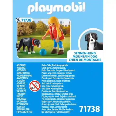 Playmobil 71738 Lány svájci pásztorkutyával
