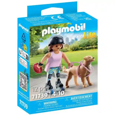 Playmobil 71739 Görkorcsolyás lány retriever kutyával