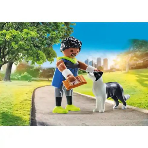 Playmobil 71740 Futó border collie kutyával