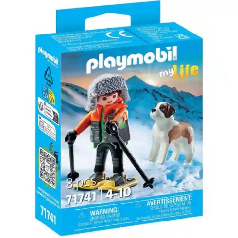 Playmobil 71741 Hótalpas túrázó bernáthegyi kutyával