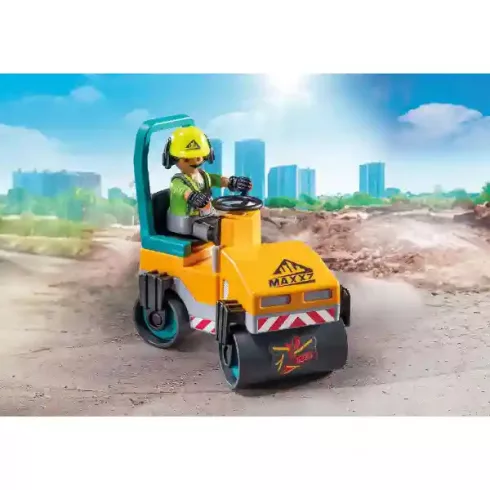 Playmobil 71751 Útépítés úthengerrel