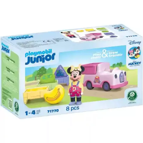 Playmobil 71770 Junior Disney - Minnie egér gyümölcsszállító teherautója formaválogatóval