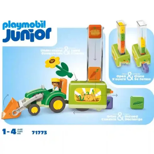 Playmobil 71773 Junior - Traktor ültető pótkocsival