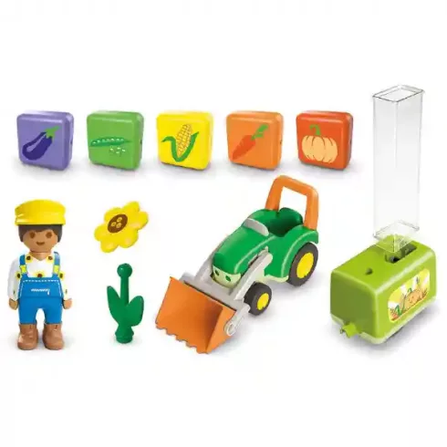 Playmobil 71773 Junior - Traktor ültető pótkocsival
