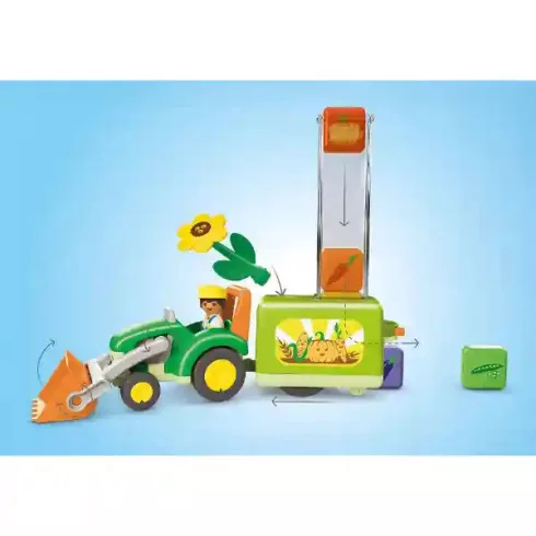 Playmobil 71773 Junior - Traktor ültető pótkocsival