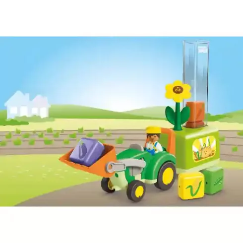Playmobil 71773 Junior - Traktor ültető pótkocsival