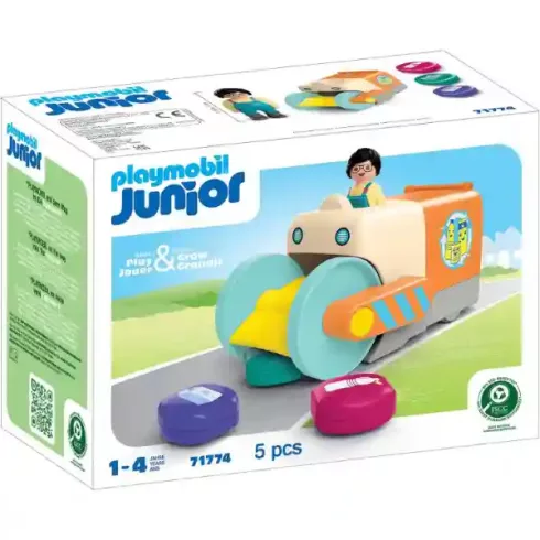Playmobil 71774 Junior - Kukásautó forgó lapátokkal