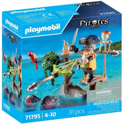 Playmobil 71795 Kalóz szigonyvetővel és piranhákkal