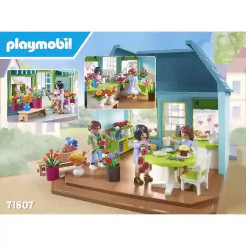 Playmobil 71807 Virágbolt kávézóval