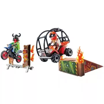 Playmobil 71808 Stuntshow - Motoros és quados kaszkadőrök