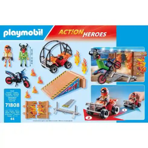 Playmobil 71808 Stuntshow - Motoros és quados kaszkadőrök