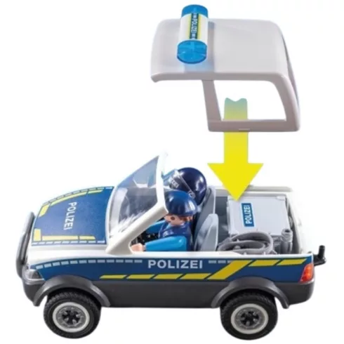 Playmobil 71811 Rendőrségi ellenőrző pont rendőrautóval és motorral