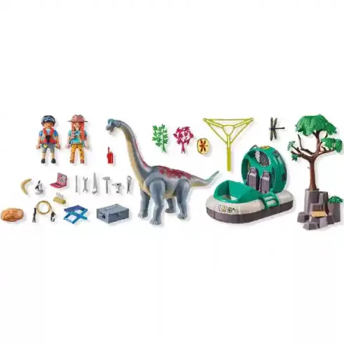 Playmobil 71819 Brachiosaurus dino légpárnás hajóval