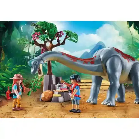 Playmobil 71819 Brachiosaurus dino légpárnás hajóval