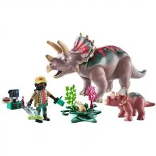Playmobil 71821 Triceratops dino kicsinyével