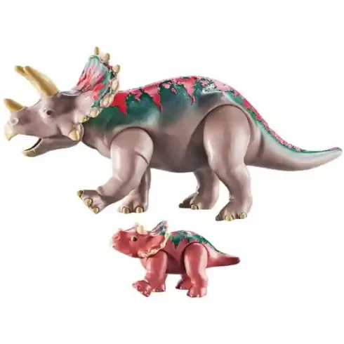 Playmobil 71821 Triceratops dino kicsinyével