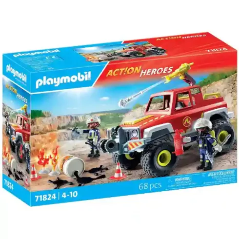Playmobil 71824 Tűzoltóautó bevetésen