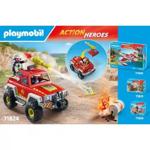 Playmobil 71824 Tűzoltóautó bevetésen