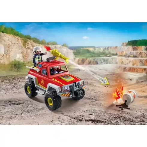 Playmobil 71824 Tűzoltóautó bevetésen