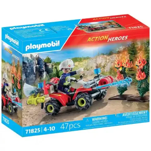 Playmobil 71825 Bozóttűz oltása tűzoltósági quaddal