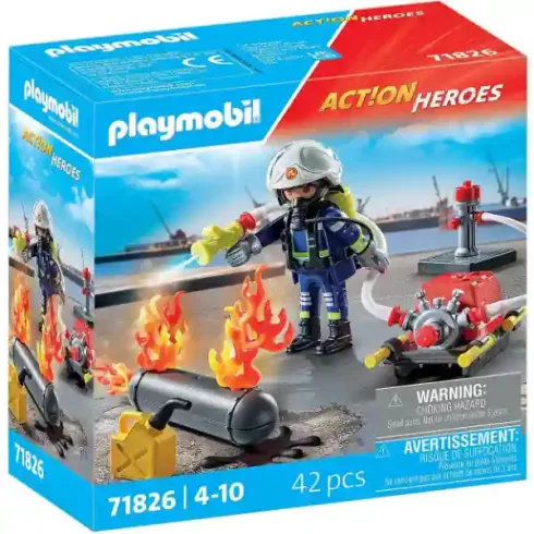 Playmobil 71826 Tűzoltósági bevetés - Gázpalack oltása